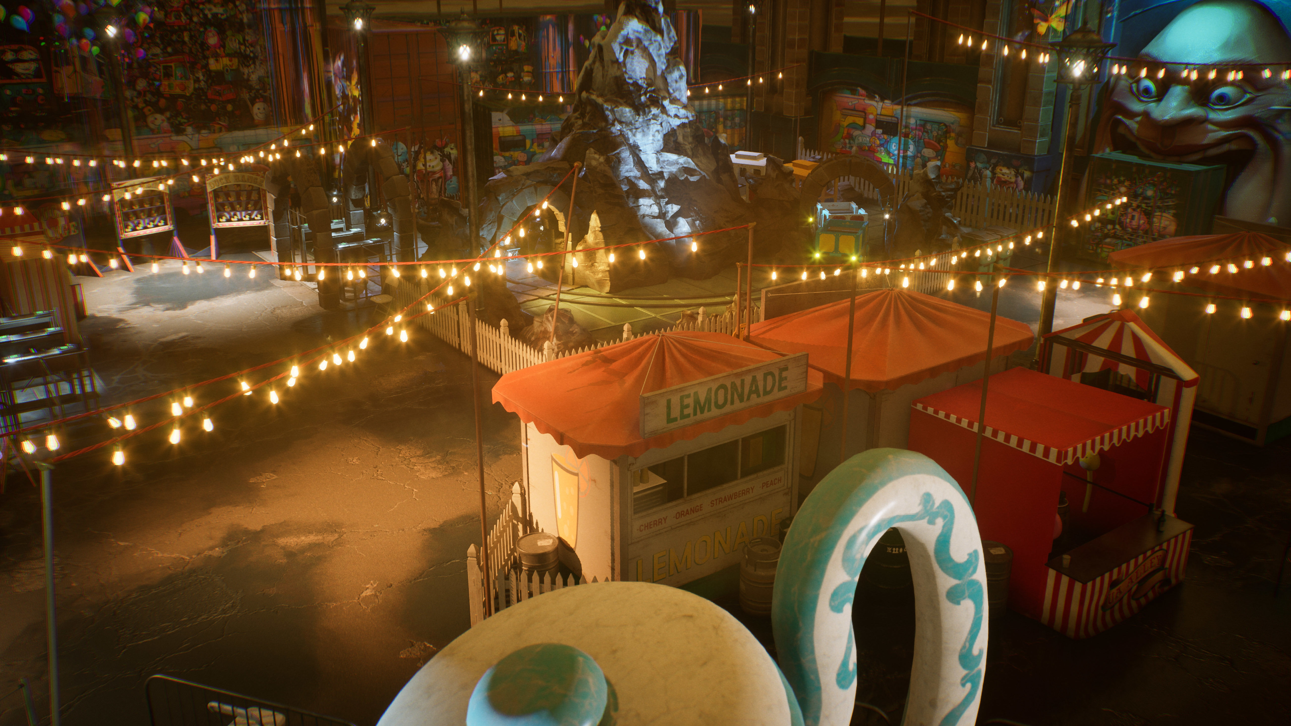 Amusement Park Environment Kit - UE5 Low-poly 3D model_10