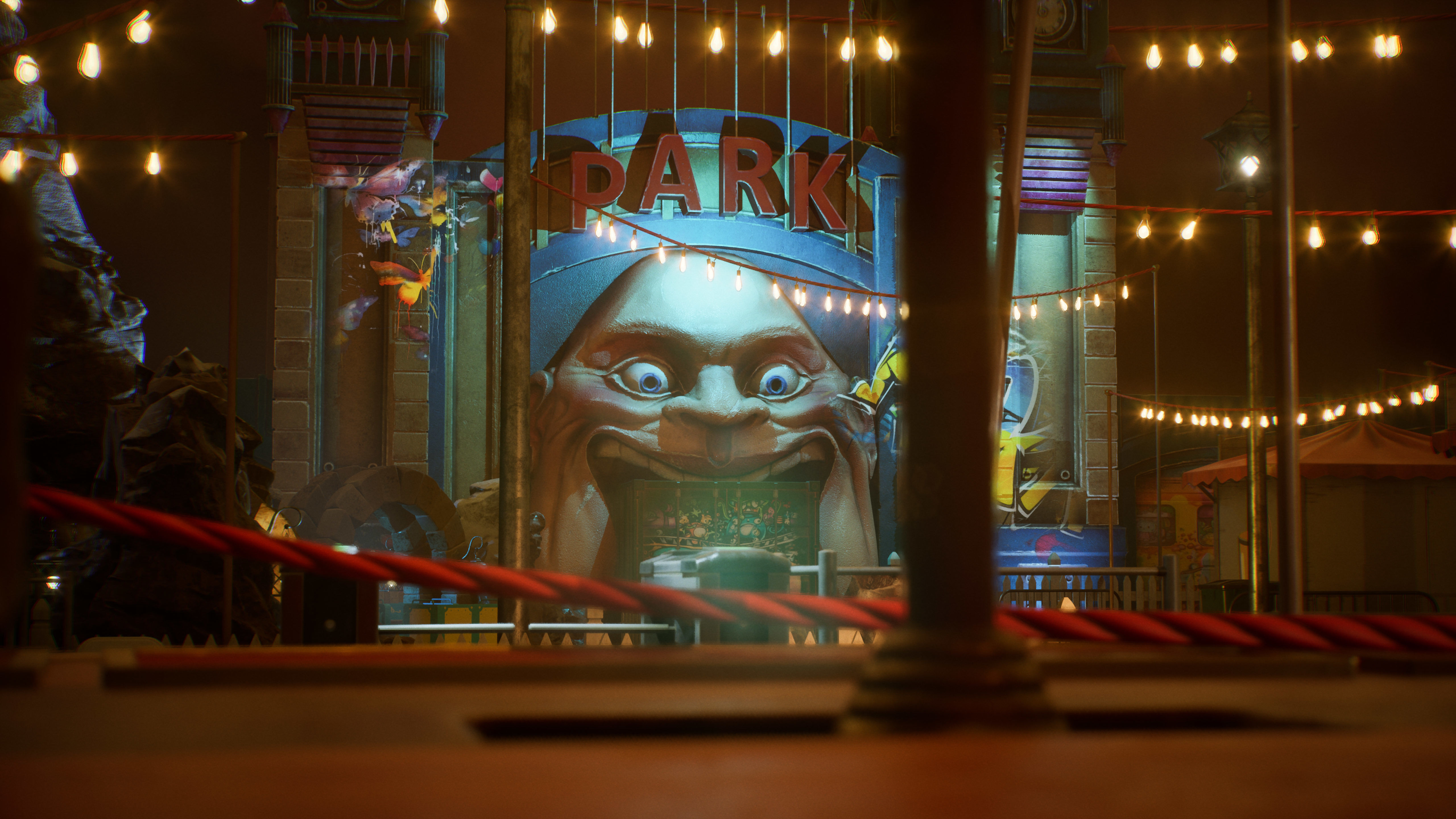 Amusement Park Environment Kit - UE5 Low-poly 3D model_4