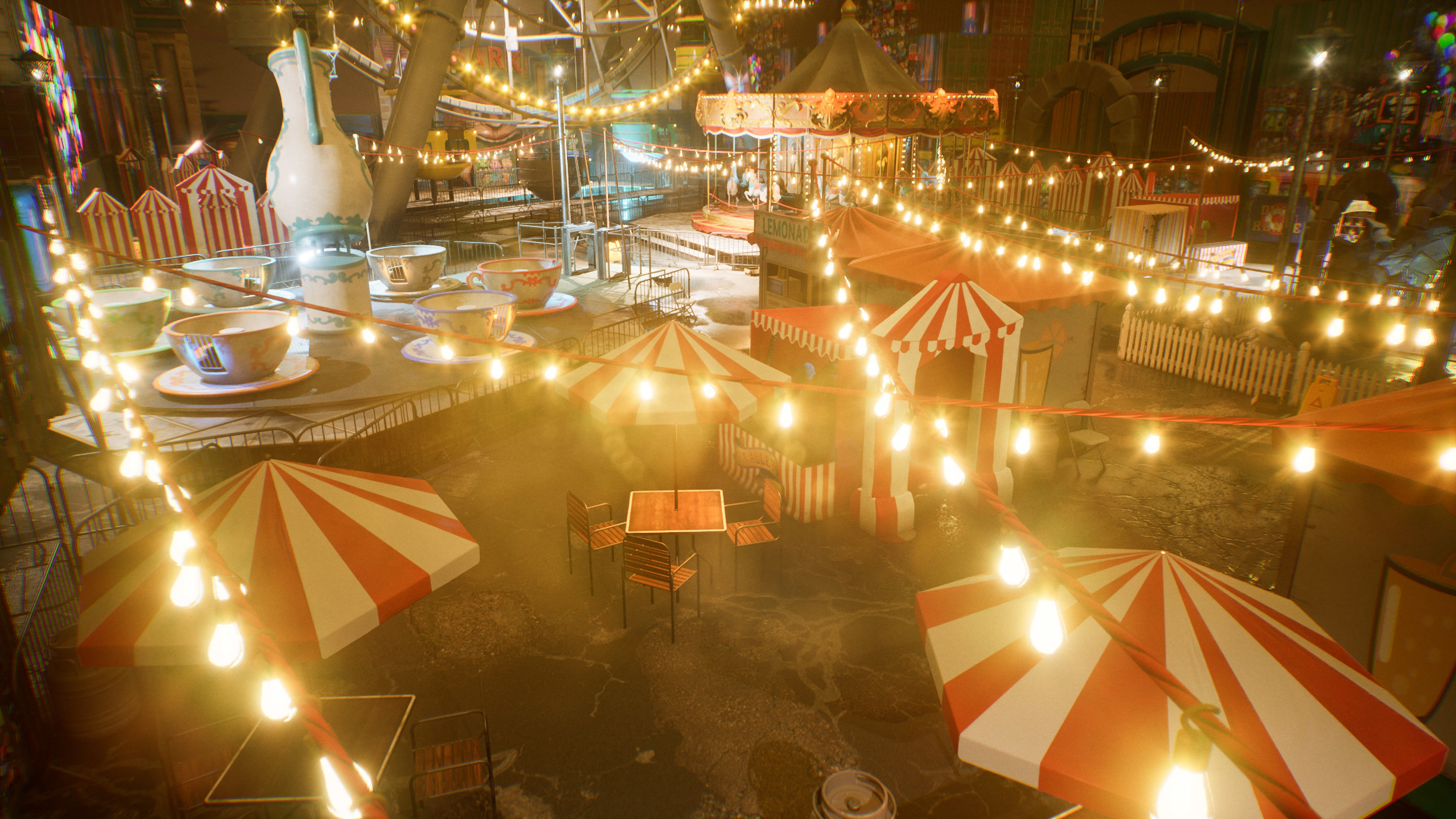 Amusement Park Environment Kit - UE5 Low-poly 3D model_11