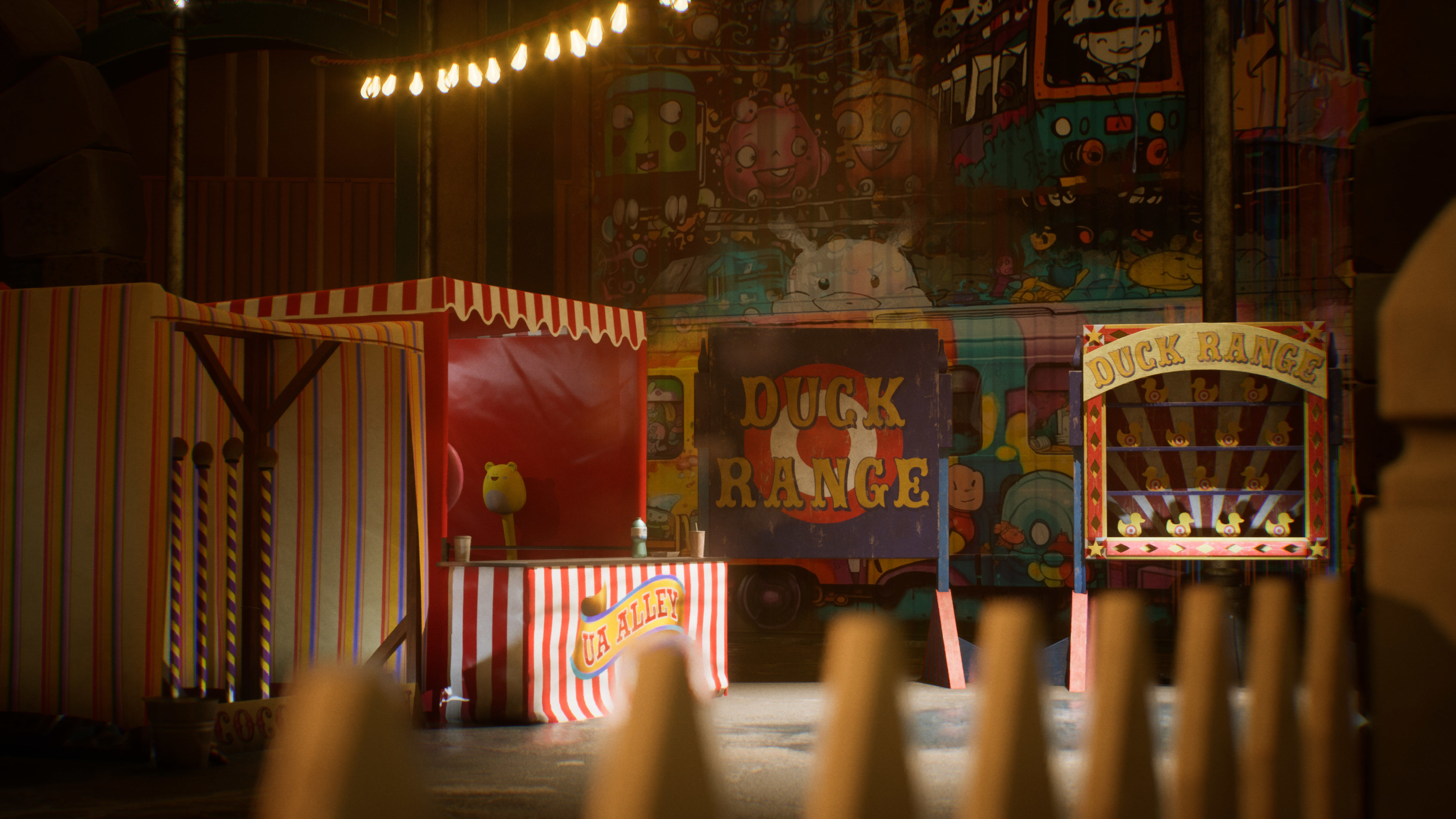 Amusement Park Environment Kit - UE5 Low-poly 3D model_6