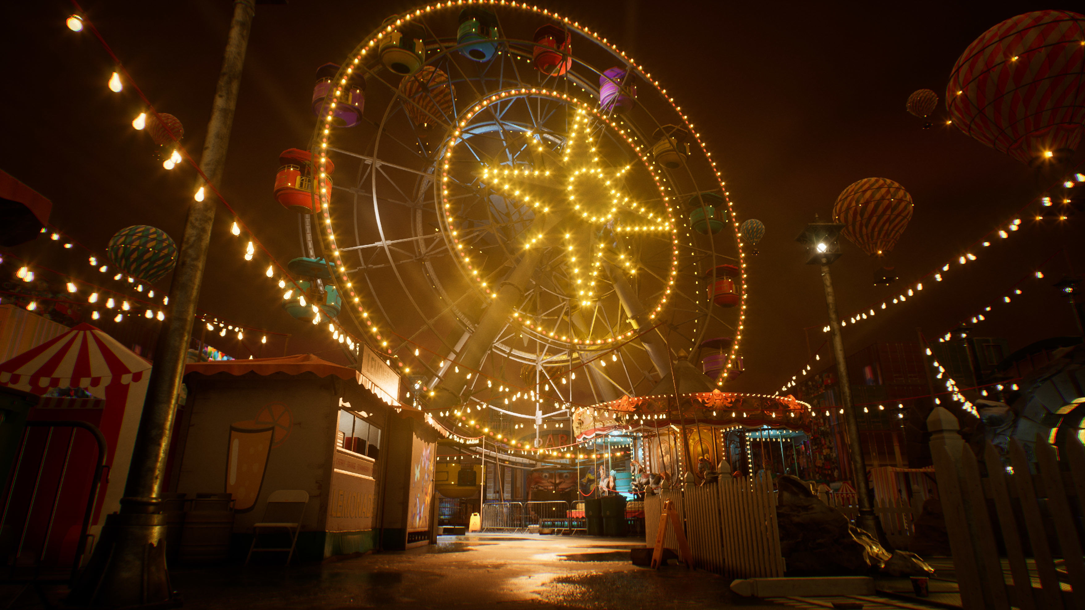 Amusement Park Environment Kit - UE5 Low-poly 3D model_15