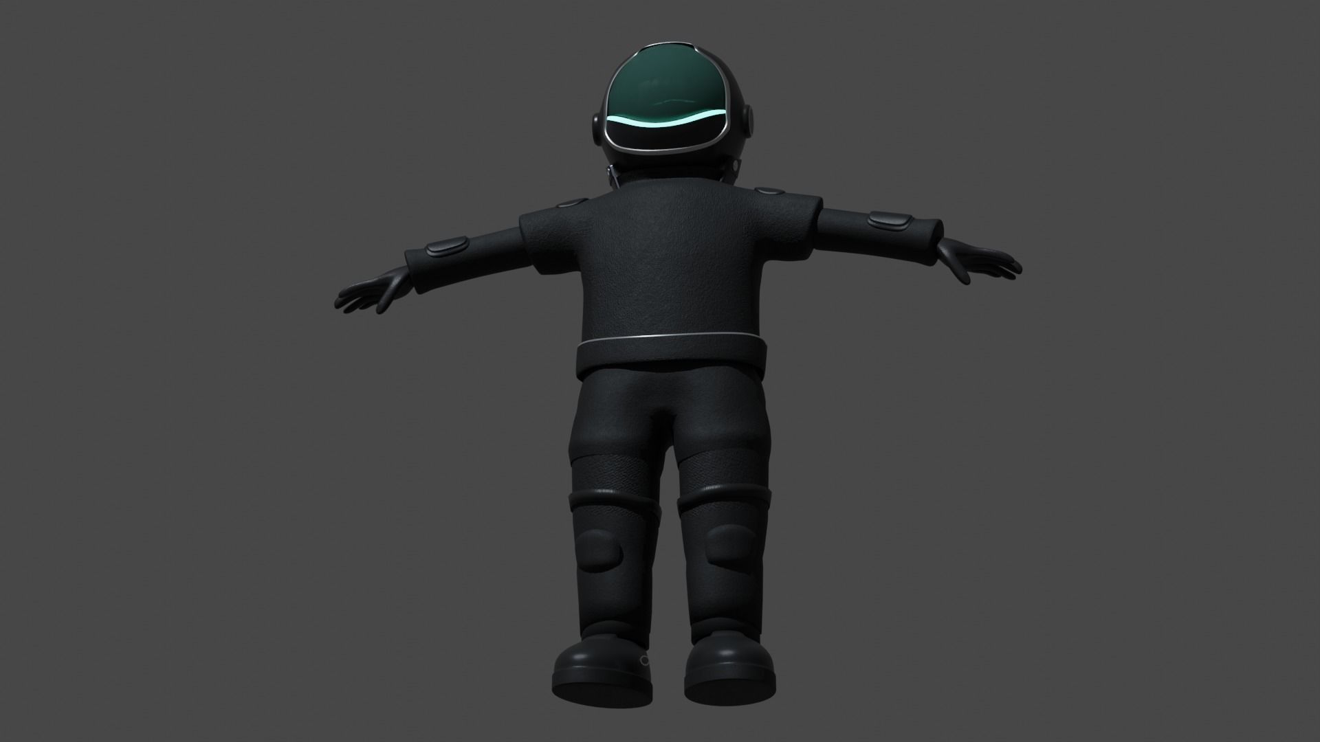 Concept Astronaut Character Low-poly 3D model_5