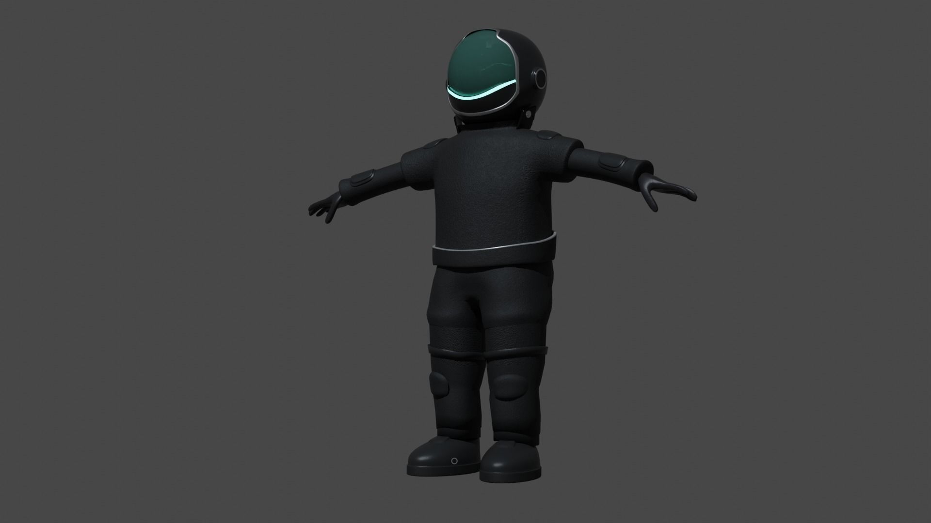 Concept Astronaut Character Low-poly 3D model_3