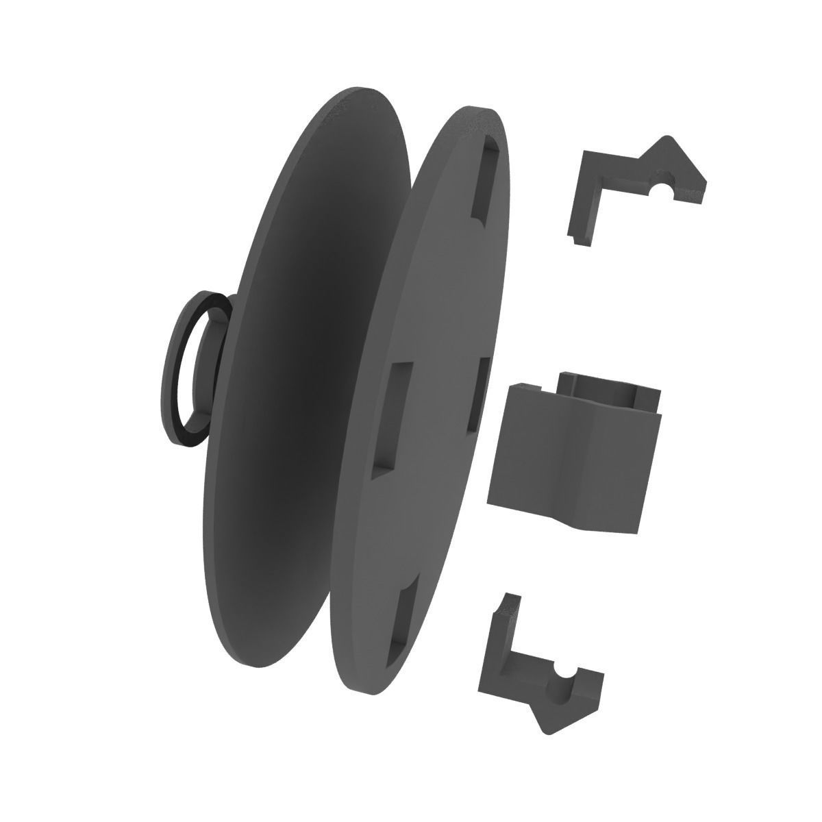 Audi A8 A6 A4 wheel center cap alloy hub 8T0601170 3D print model_9