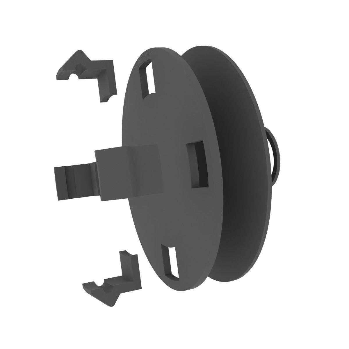 Audi A8 A6 A4 wheel center cap alloy hub 8T0601170 3D print model_10