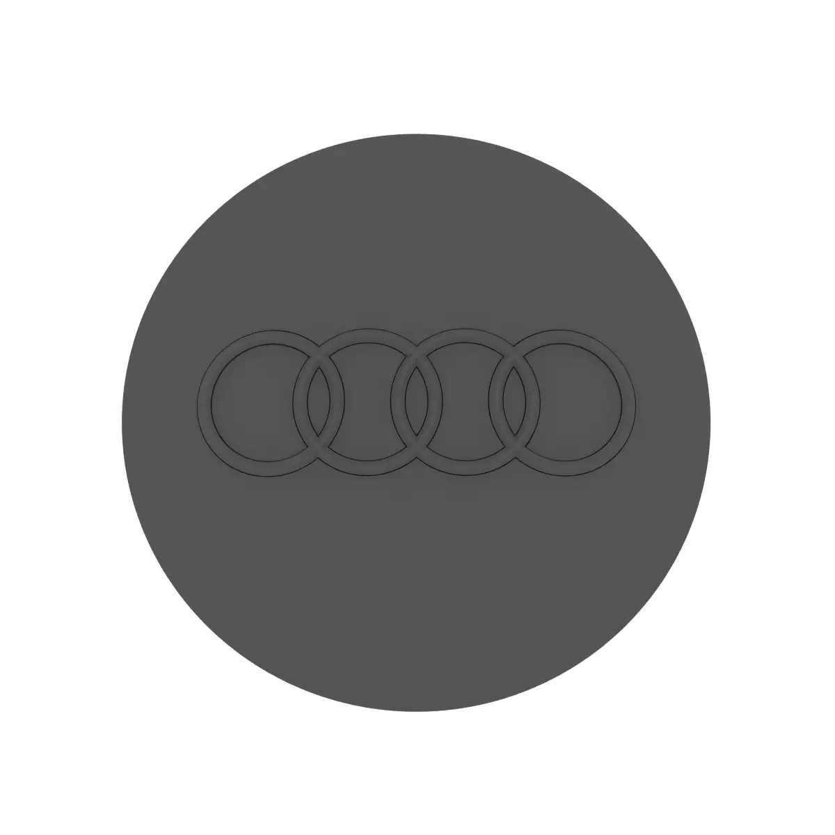 Audi A8 A6 A4 wheel center cap alloy hub 8T0601170 3D print model_0