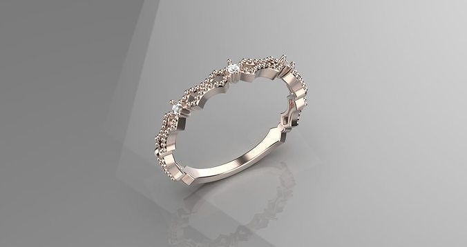 jewelry luxury diamond gold ring 3d model 3D print model