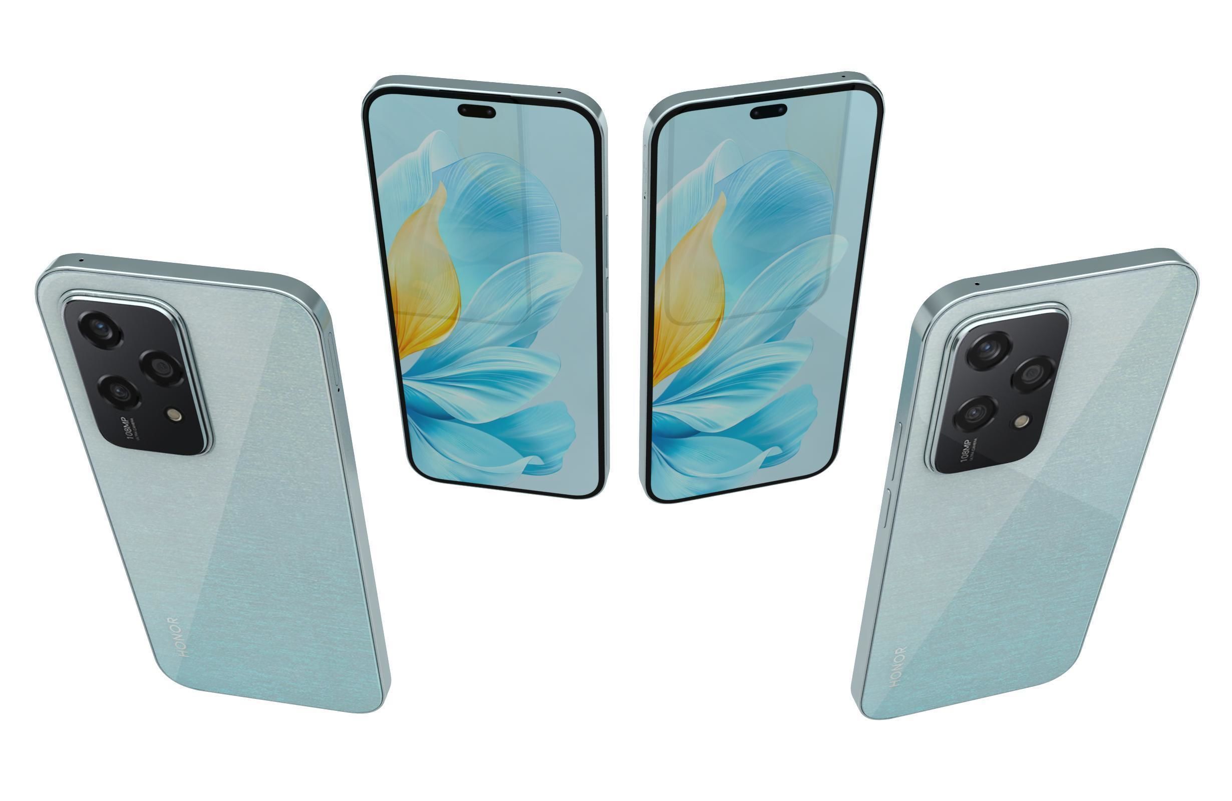 Honor 200 Lite Starry Blue 3D model_4