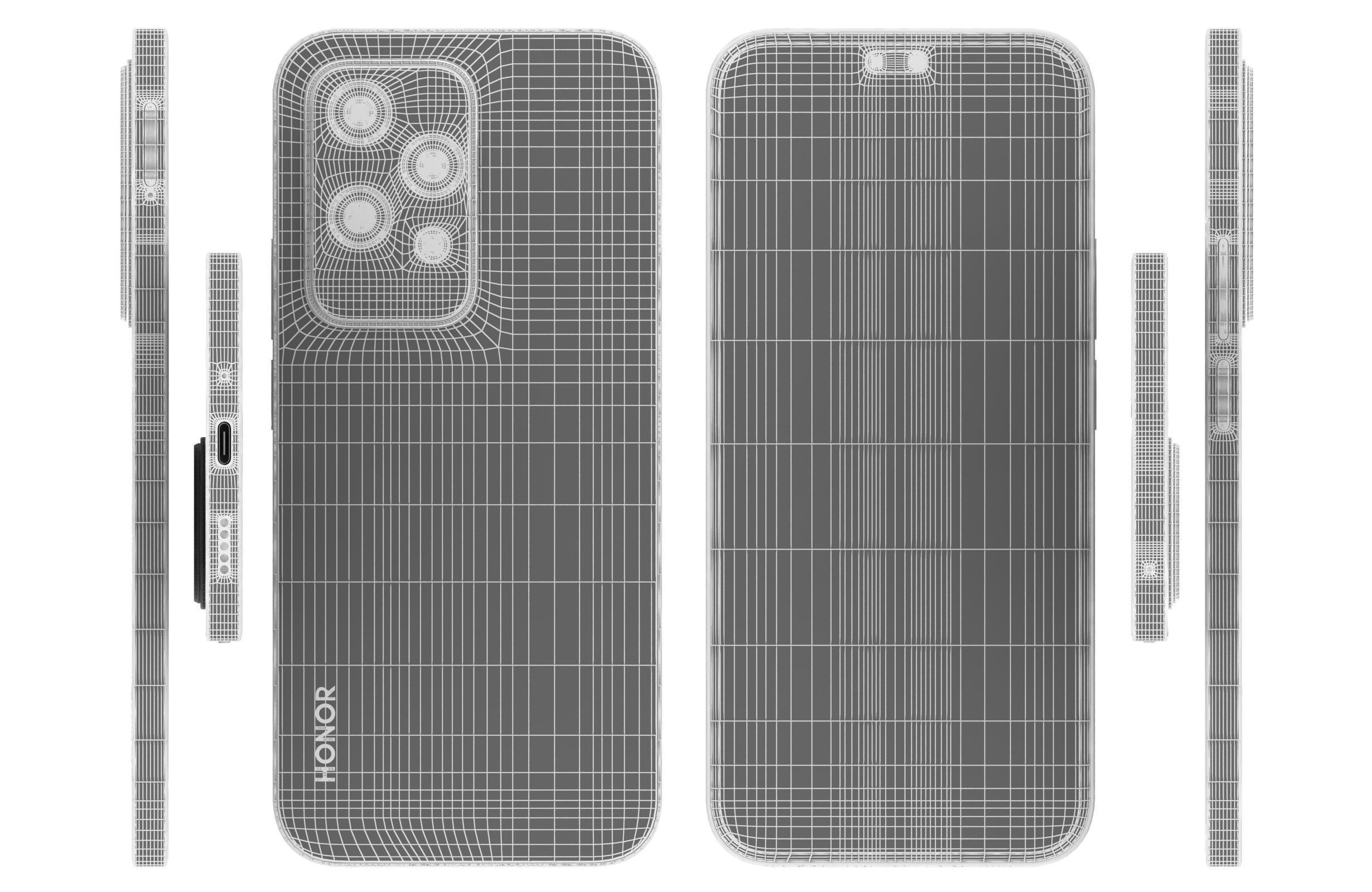 Honor 200 Lite Starry Blue 3D model_17