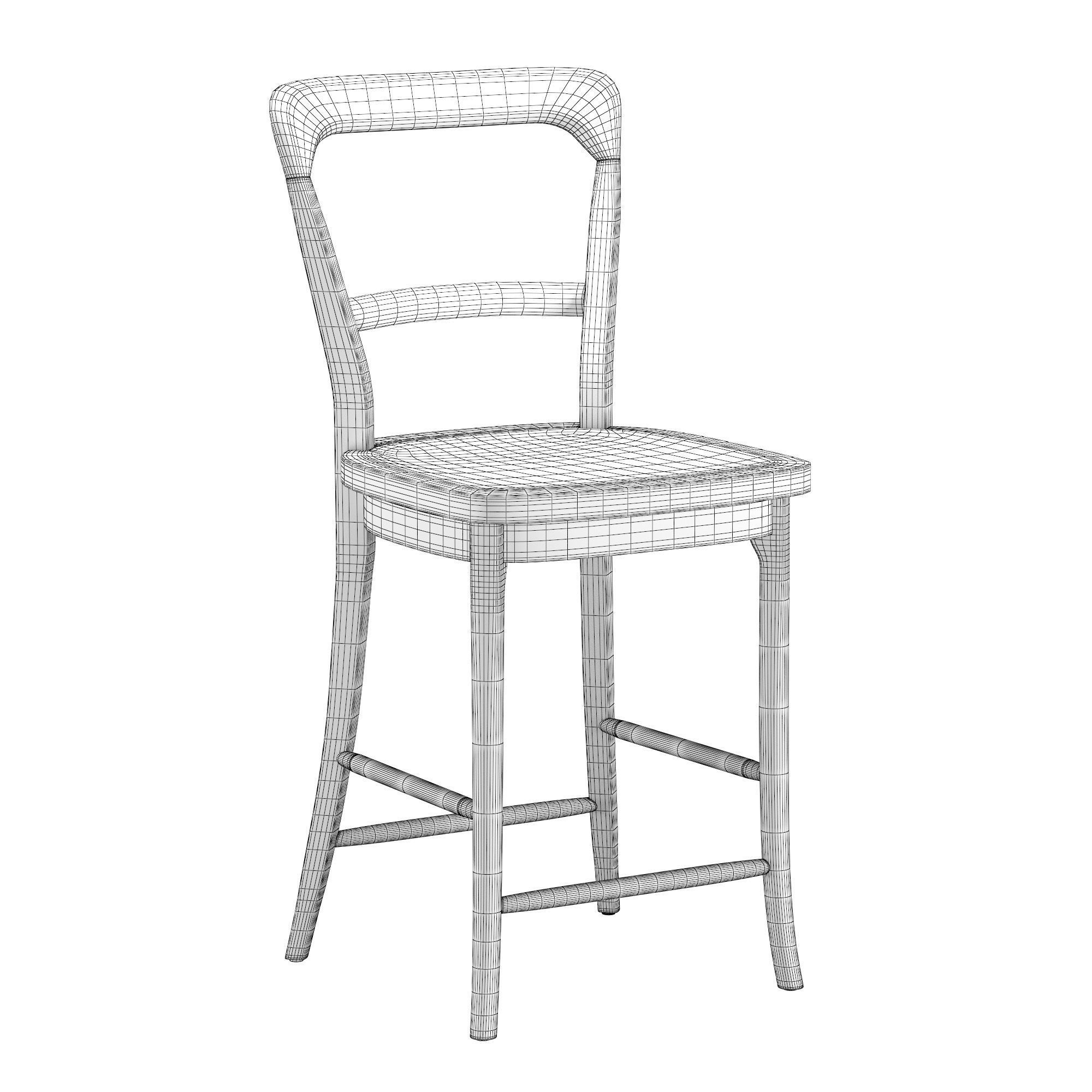 Cline Counter Stool 3D model_6