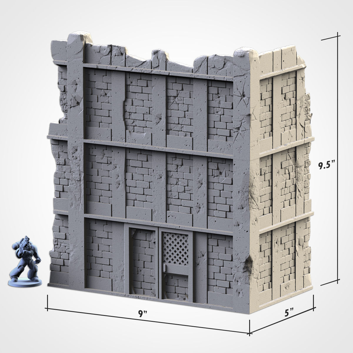 CITY RUINS WTC SET 01 3D print model_7