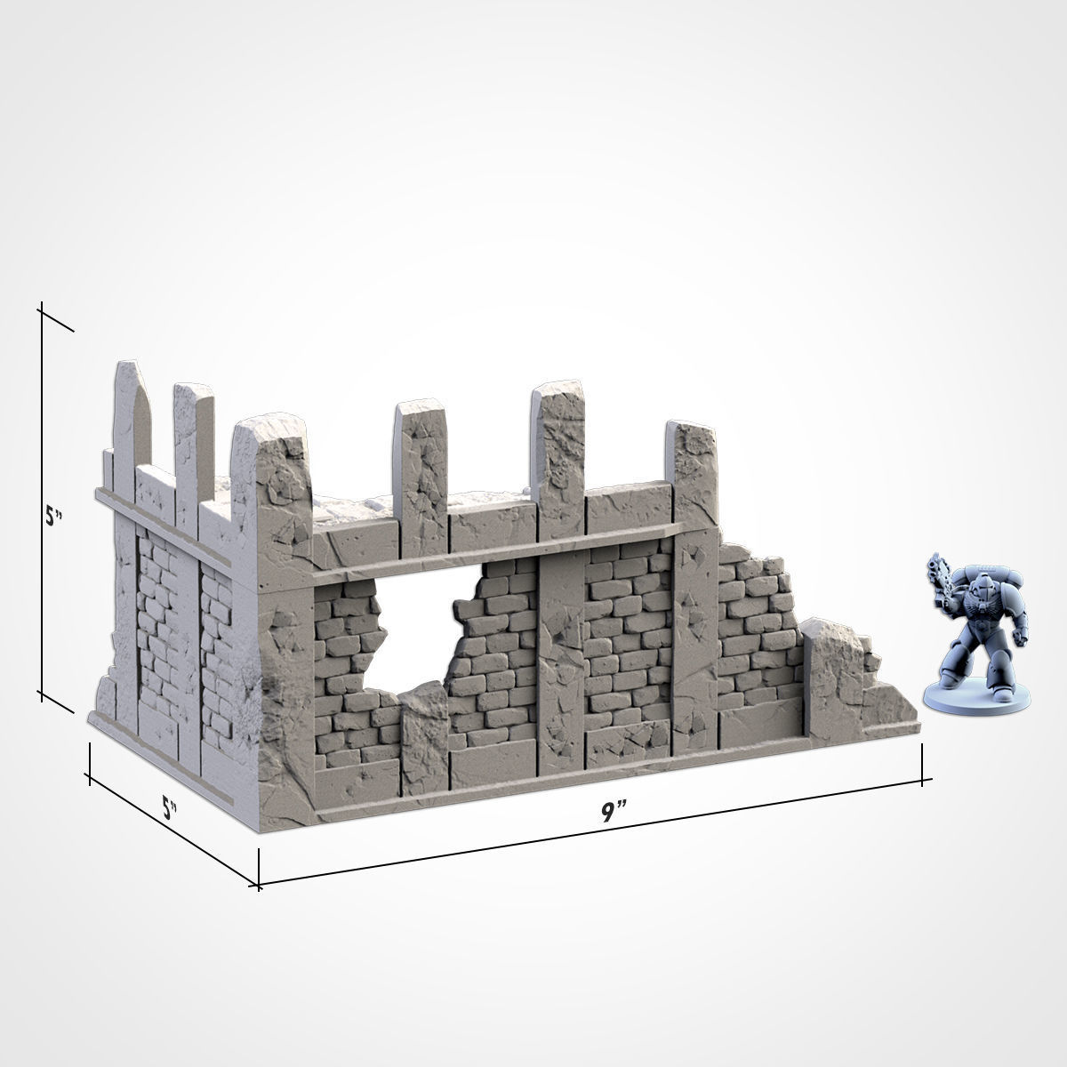 CITY RUINS WTC SET 01 3D print model_16