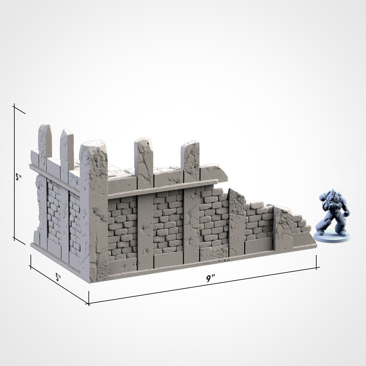 CITY RUINS WTC SET 01 3D print model_13