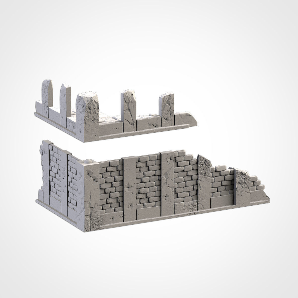 CITY RUINS WTC SET 01 3D print model_14