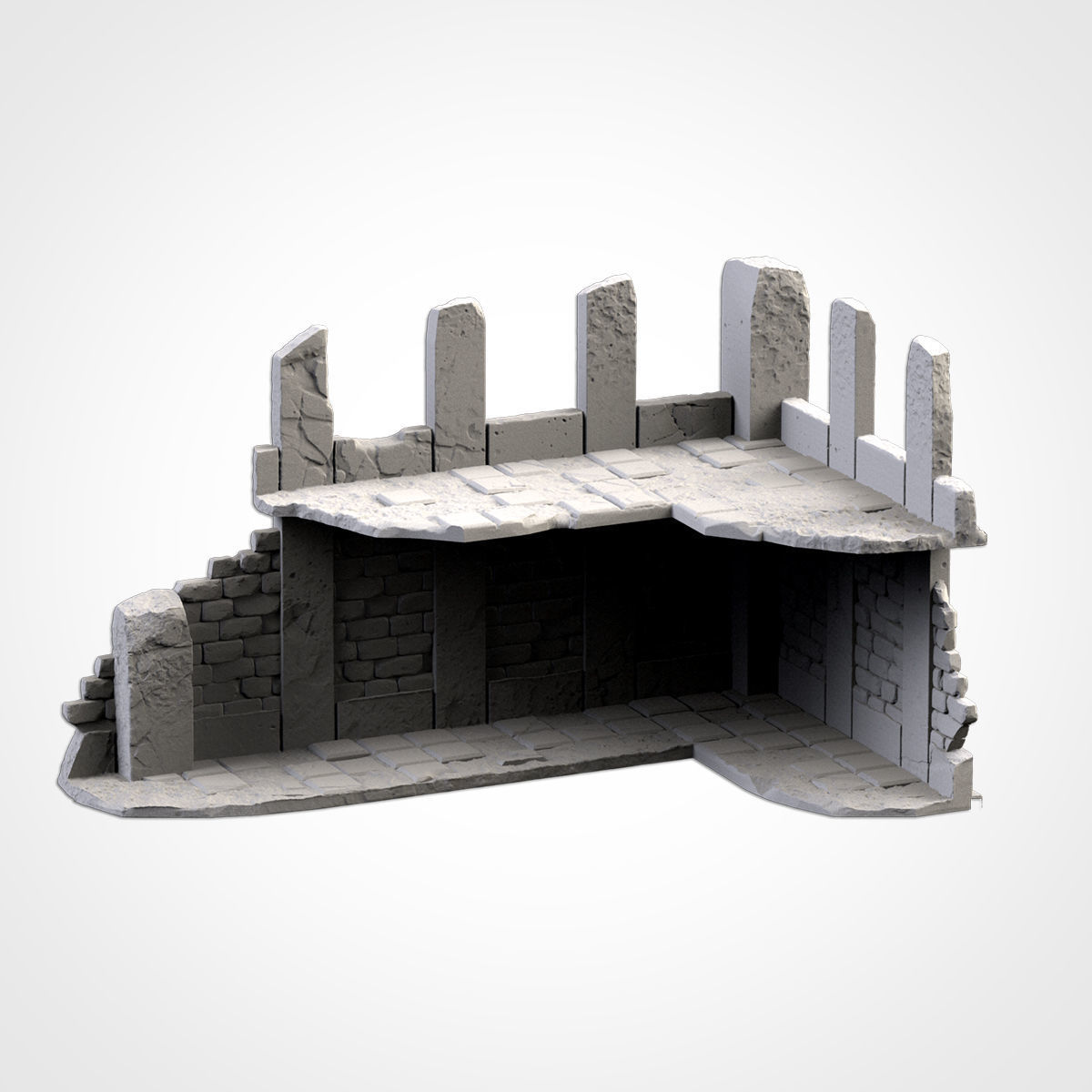 CITY RUINS WTC SET 01 3D print model_21