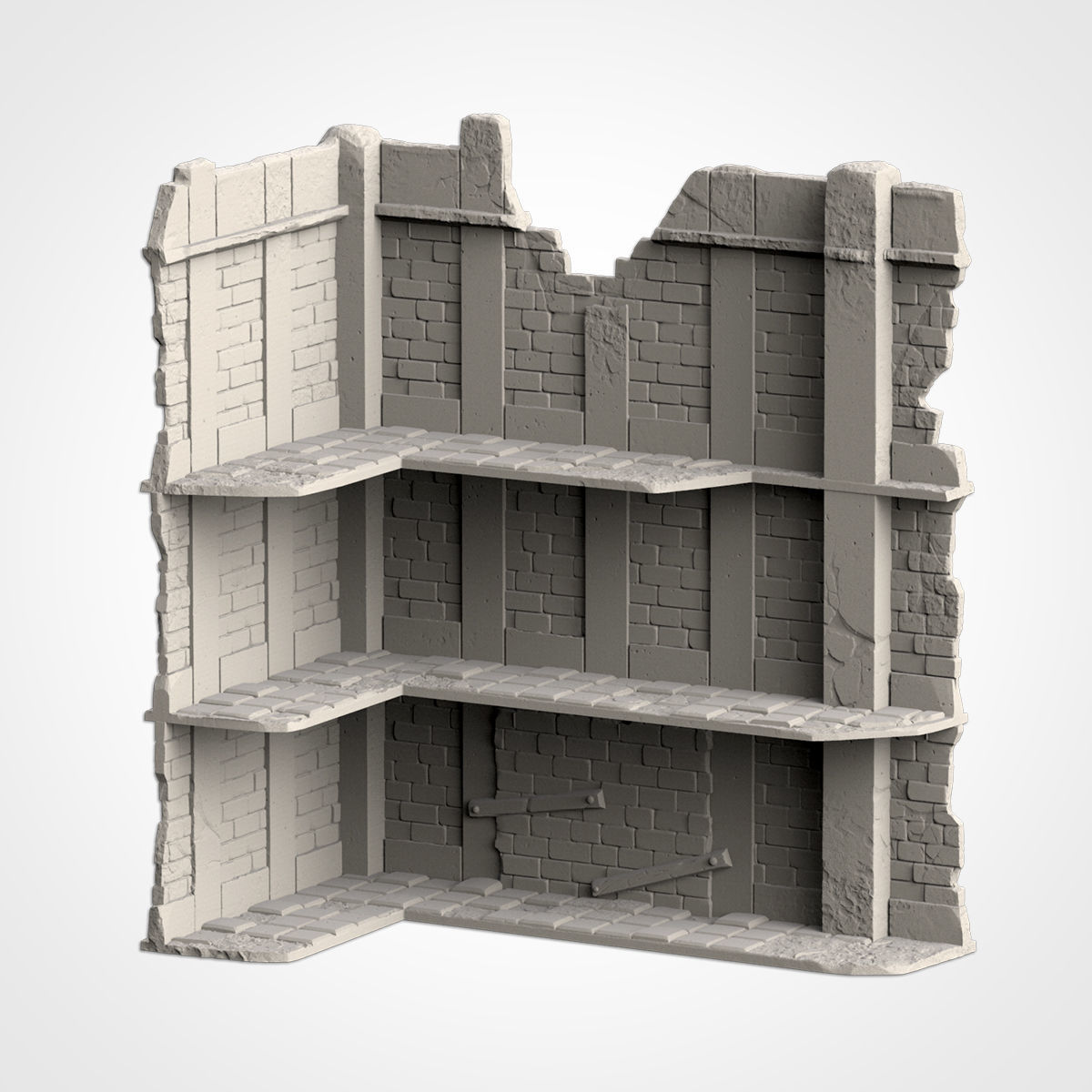 CITY RUINS WTC SET 01 3D print model_12