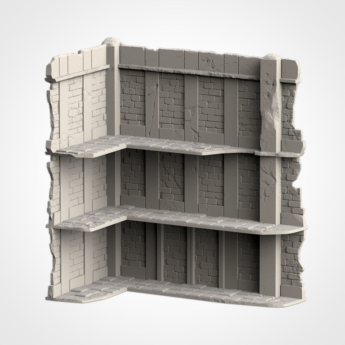 CITY RUINS WTC SET 01 3D print model_3