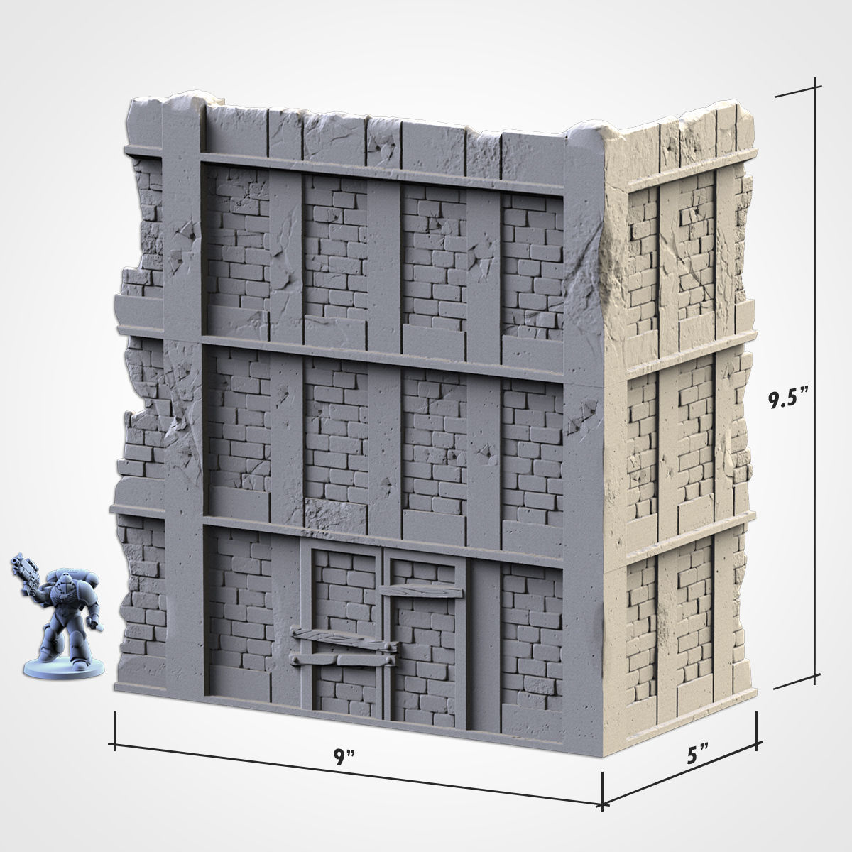 CITY RUINS WTC SET 01 3D print model_1