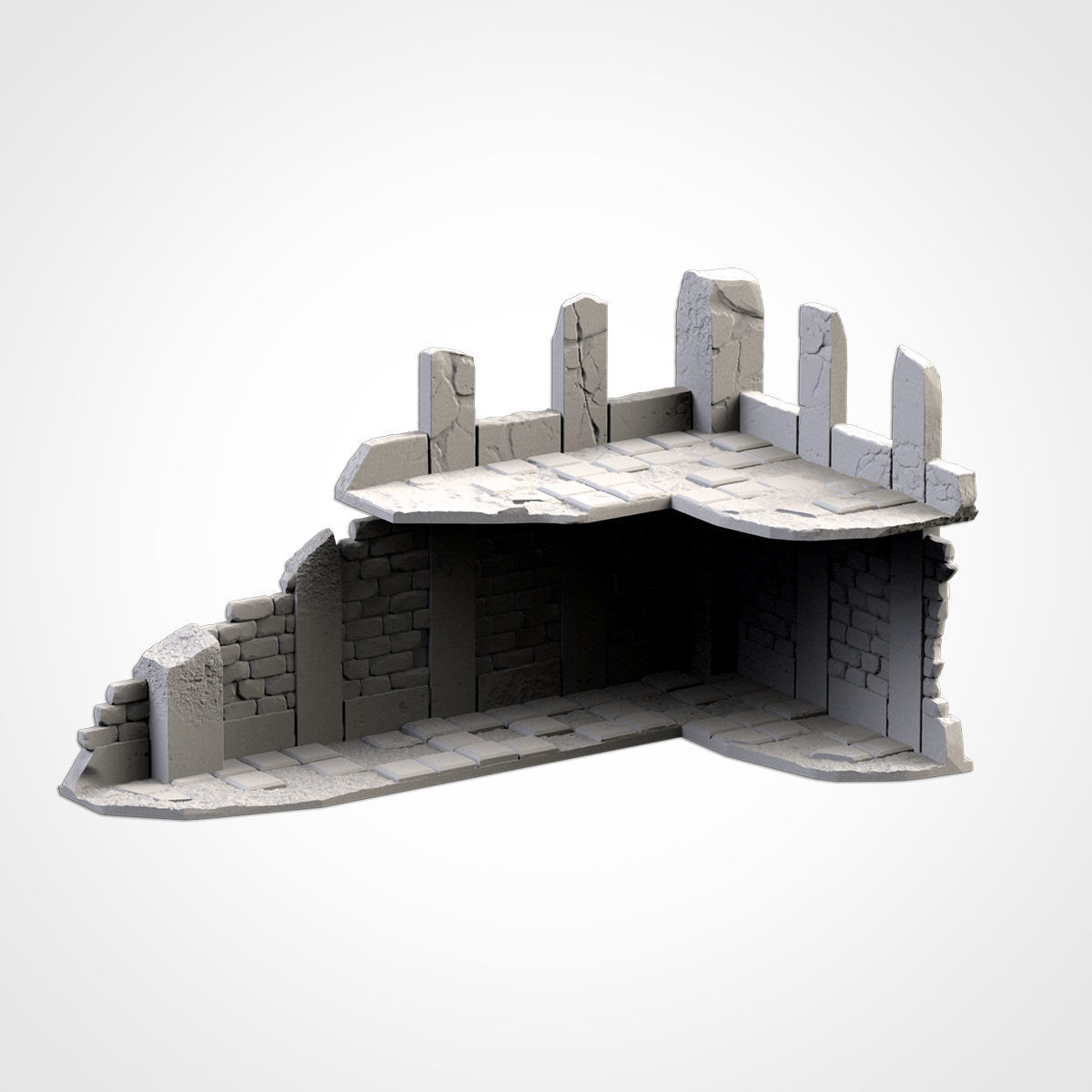 CITY RUINS WTC SET 01 3D print model_15