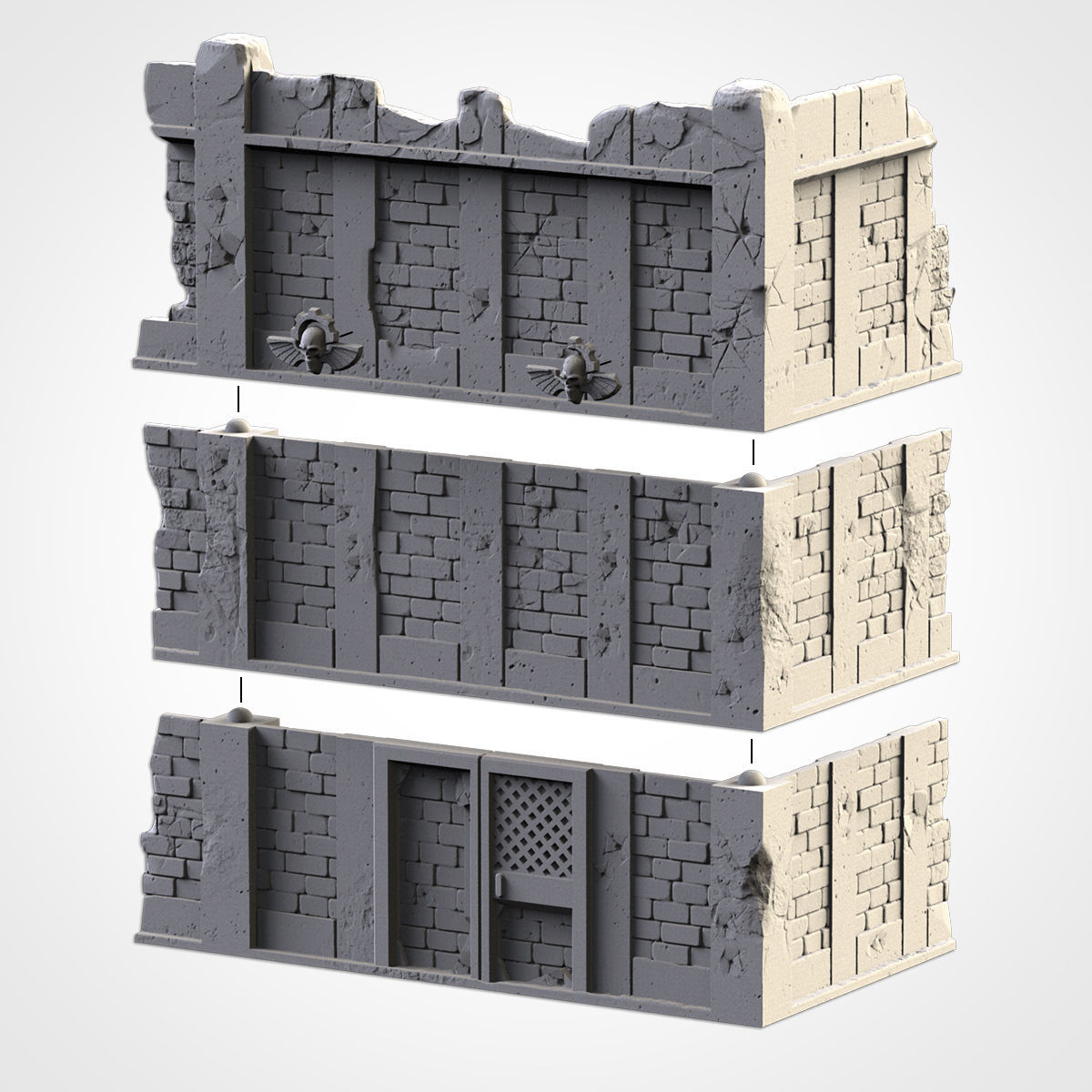 CITY RUINS WTC SET 01 3D print model_8