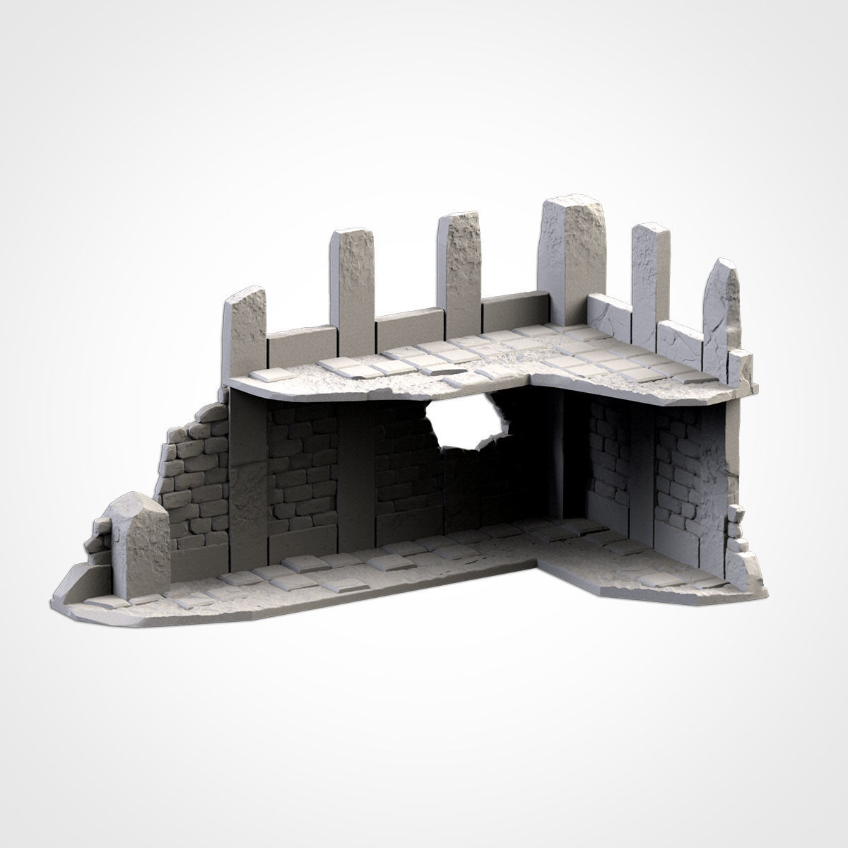 CITY RUINS WTC SET 01 3D print model_18