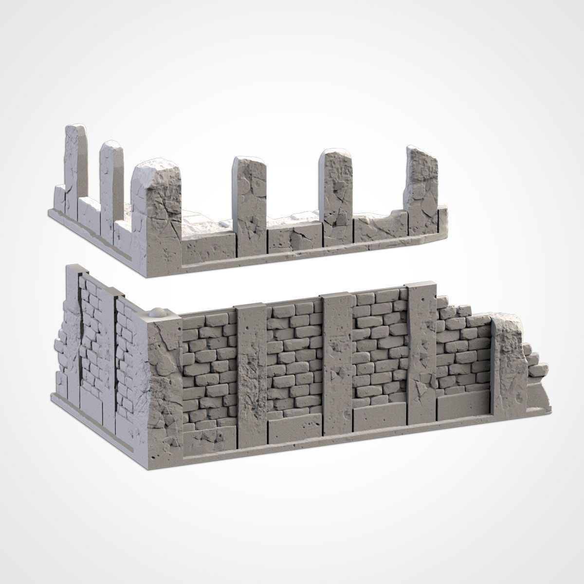 CITY RUINS WTC SET 01 3D print model_20