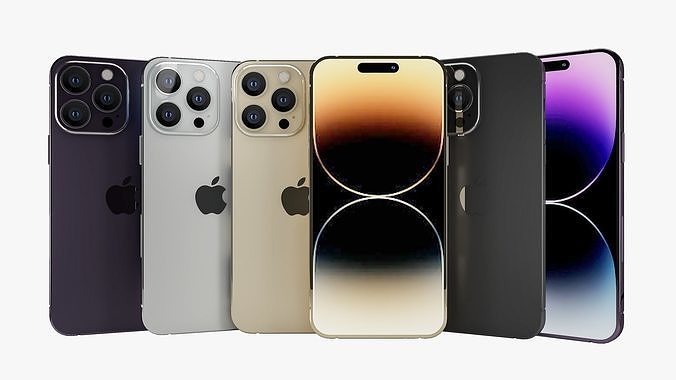 APPLE I PHONE 14 PRO MAX 3D MODEL  Low-poly 3D model