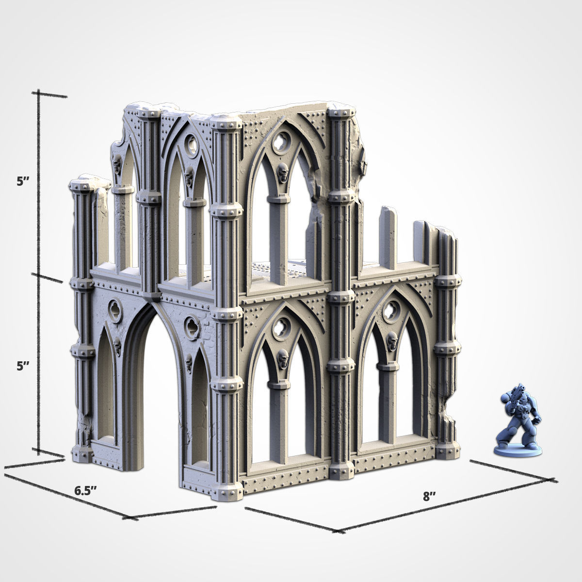 CATHEDRAL RUINS 02 3D print model_13