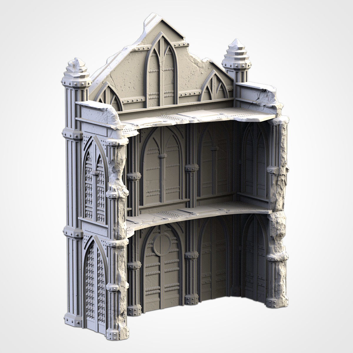CATHEDRAL RUINS 02 3D print model_5