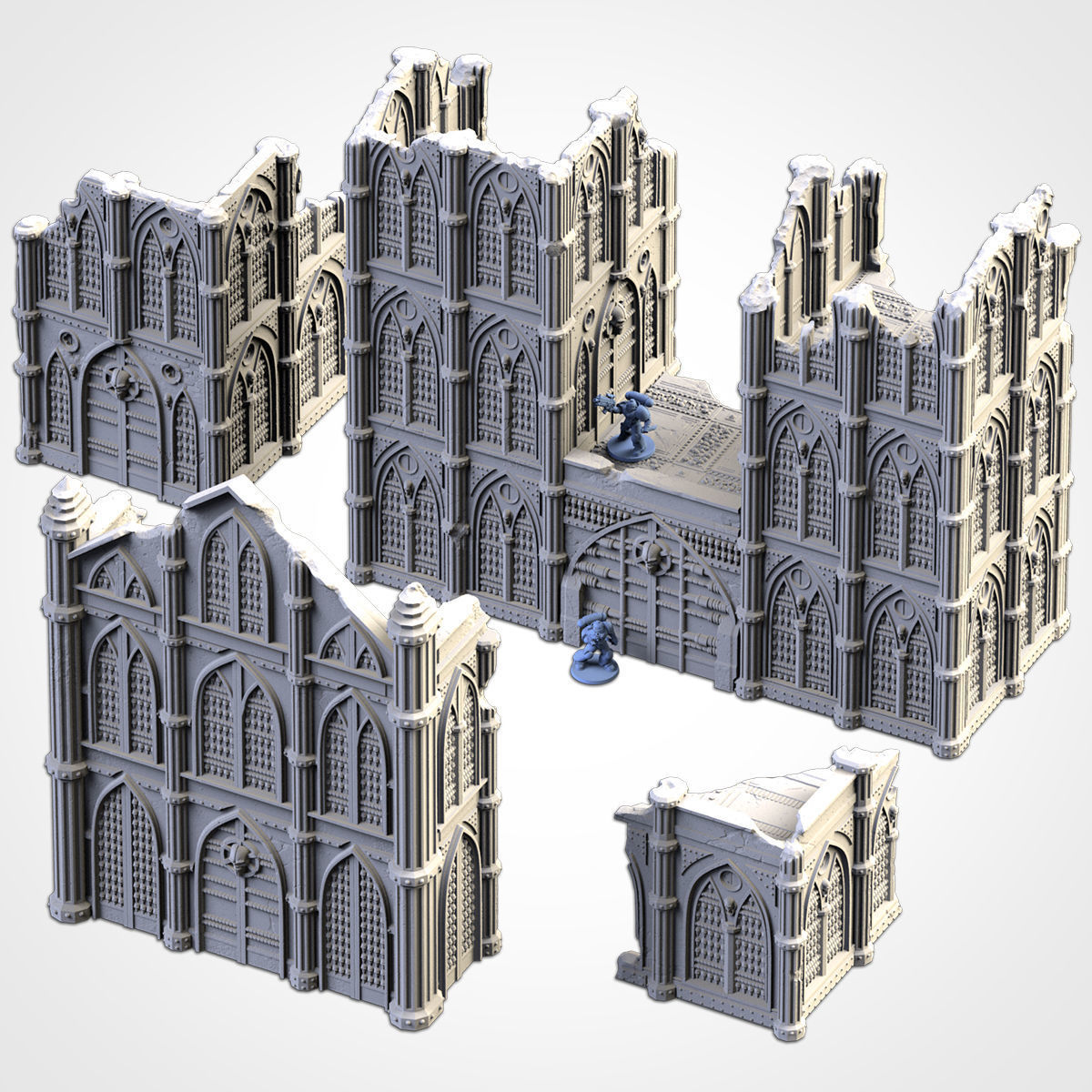 CATHEDRAL RUINS 02 3D print model_1