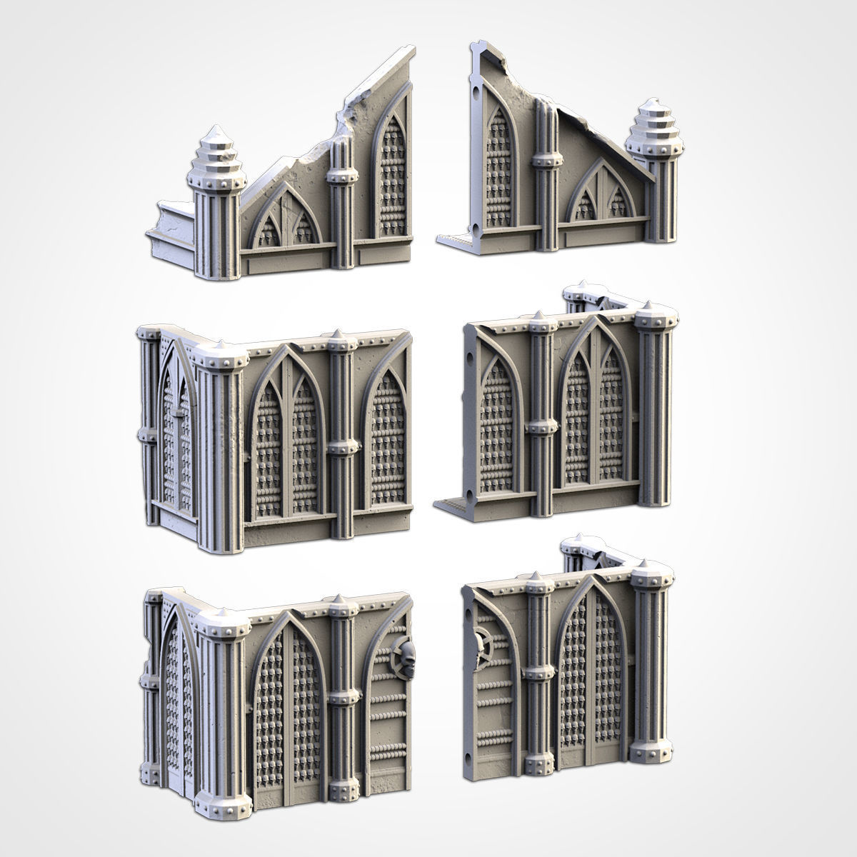 CATHEDRAL RUINS 02 3D print model_8