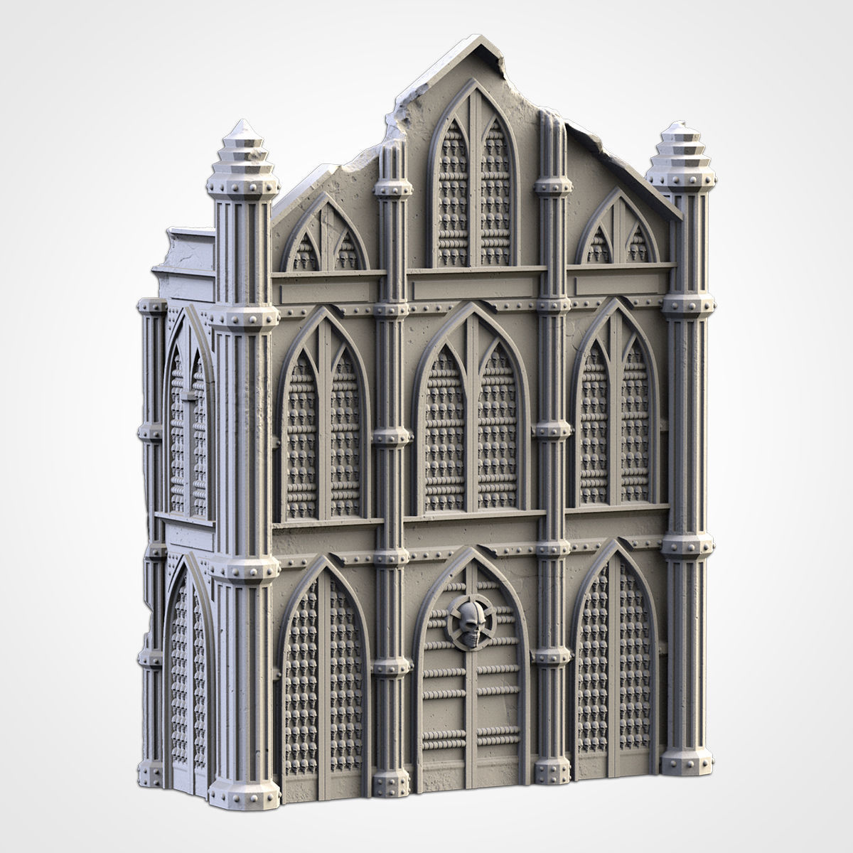 CATHEDRAL RUINS 02 3D print model_3