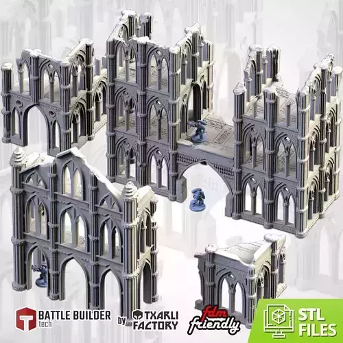 CATHEDRAL RUINS 02 3D print model
