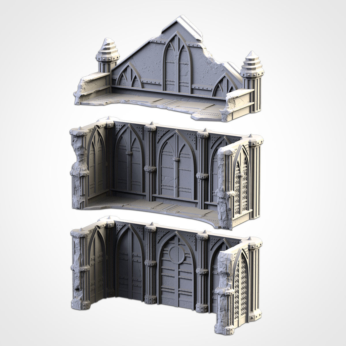 CATHEDRAL RUINS 02 3D print model_7