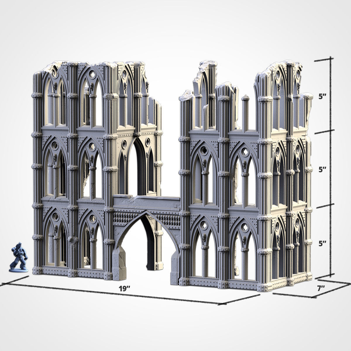 CATHEDRAL RUINS 02 3D print model_9