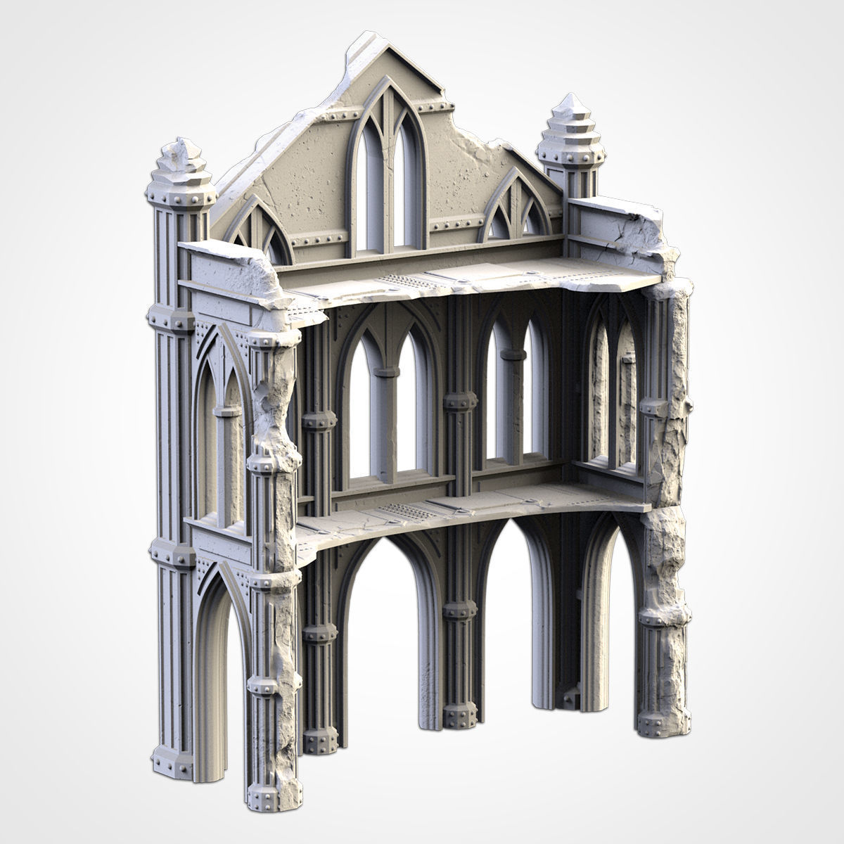 CATHEDRAL RUINS 02 3D print model_4