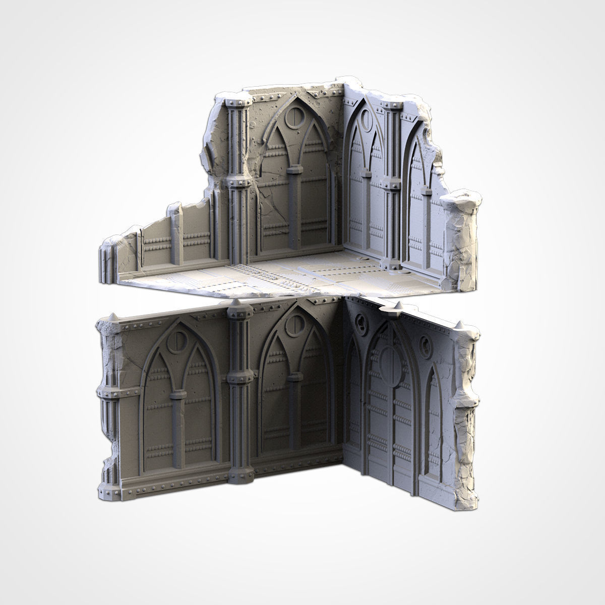 CATHEDRAL RUINS 02 3D print model_16