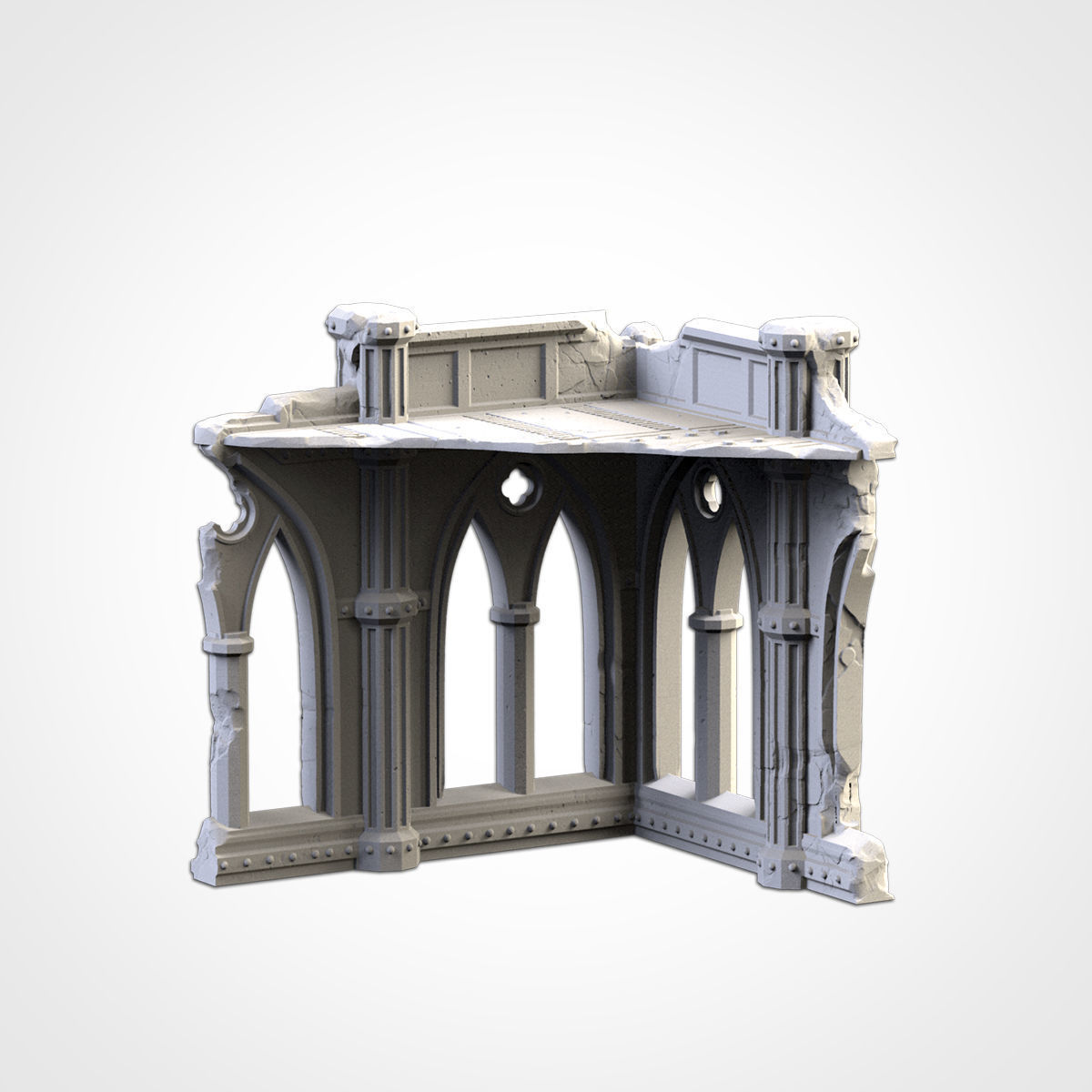 CATHEDRAL RUINS 02 3D print model_19