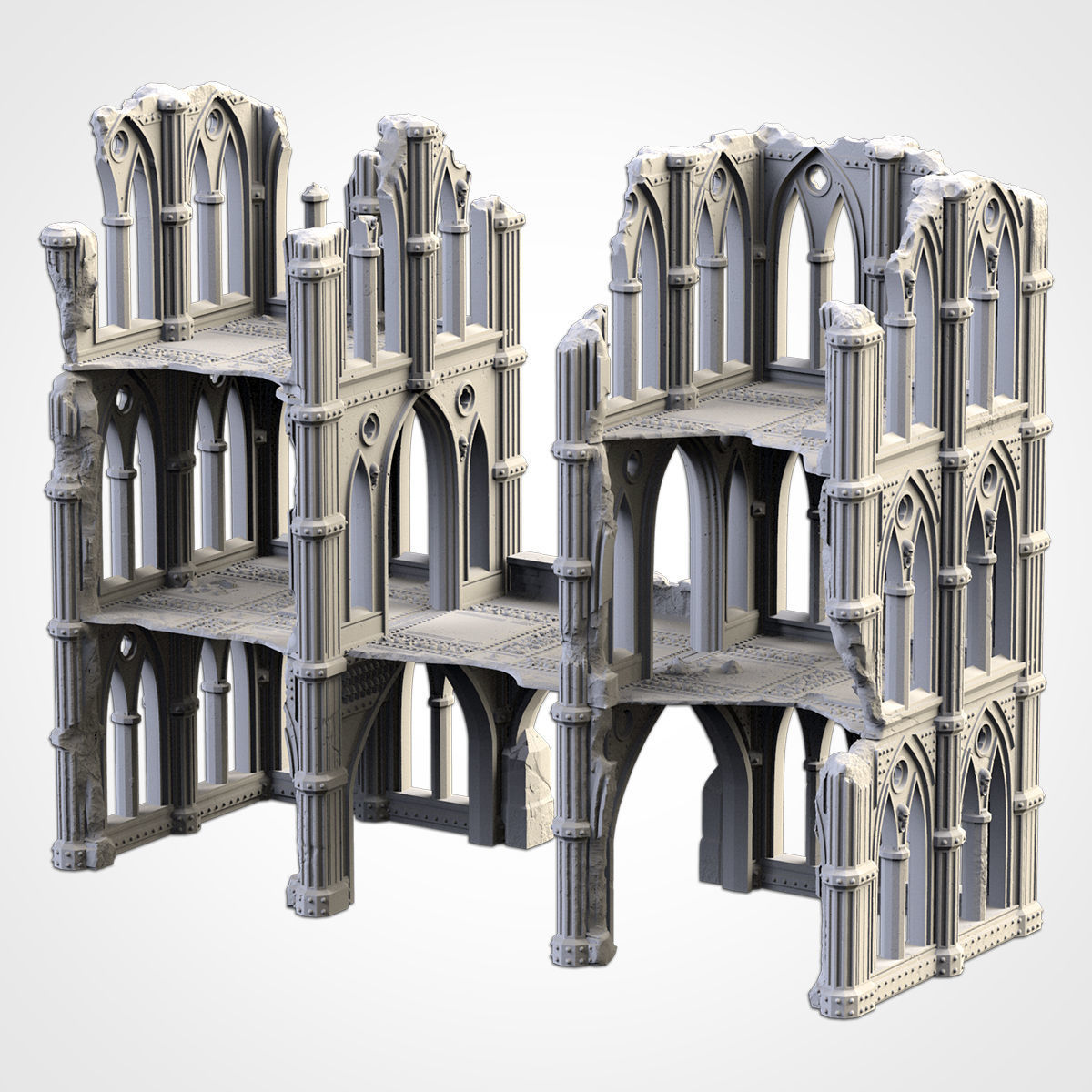 CATHEDRAL RUINS 02 3D print model_11
