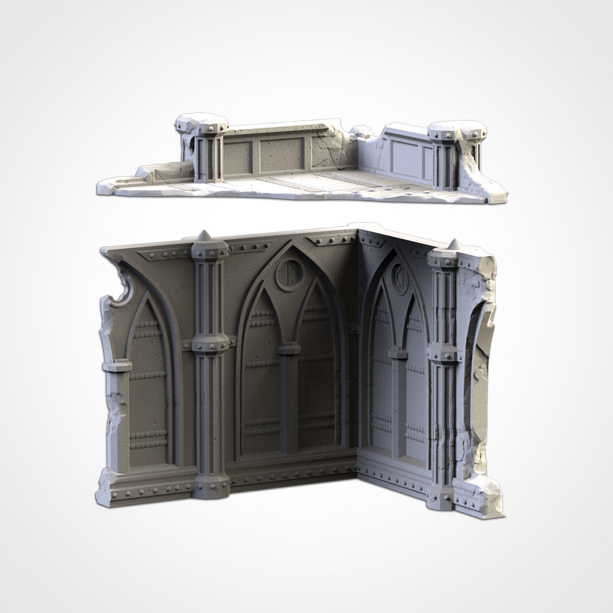CATHEDRAL RUINS 02 3D print model_20
