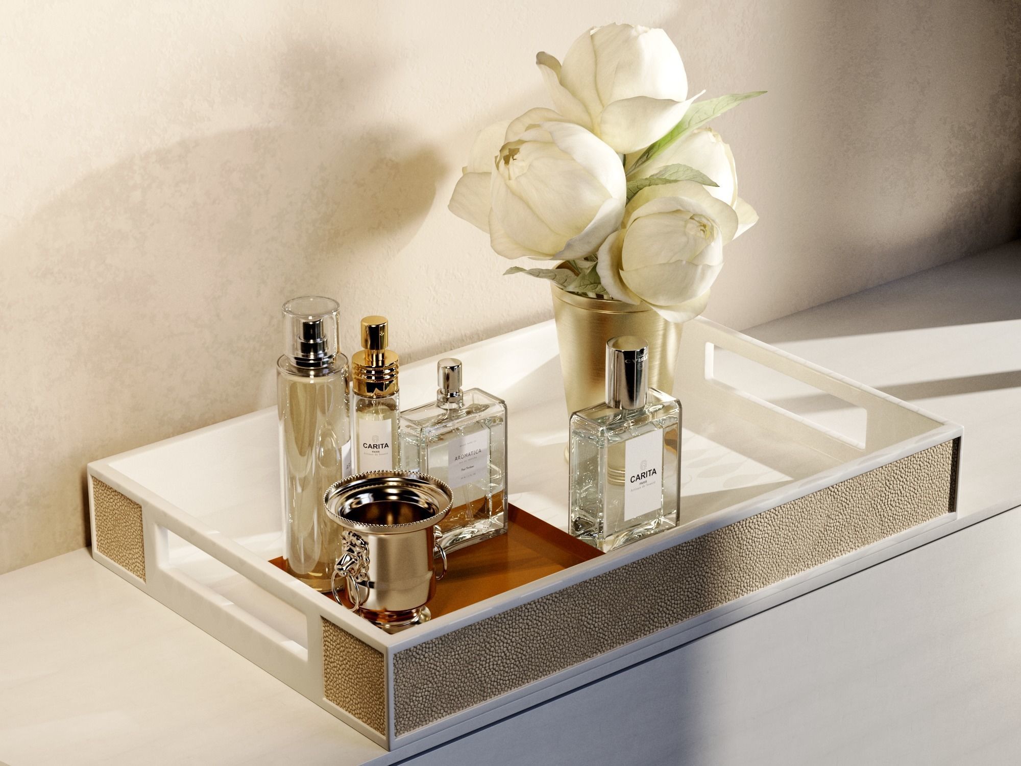 Composition Parfume Set 3D model_1