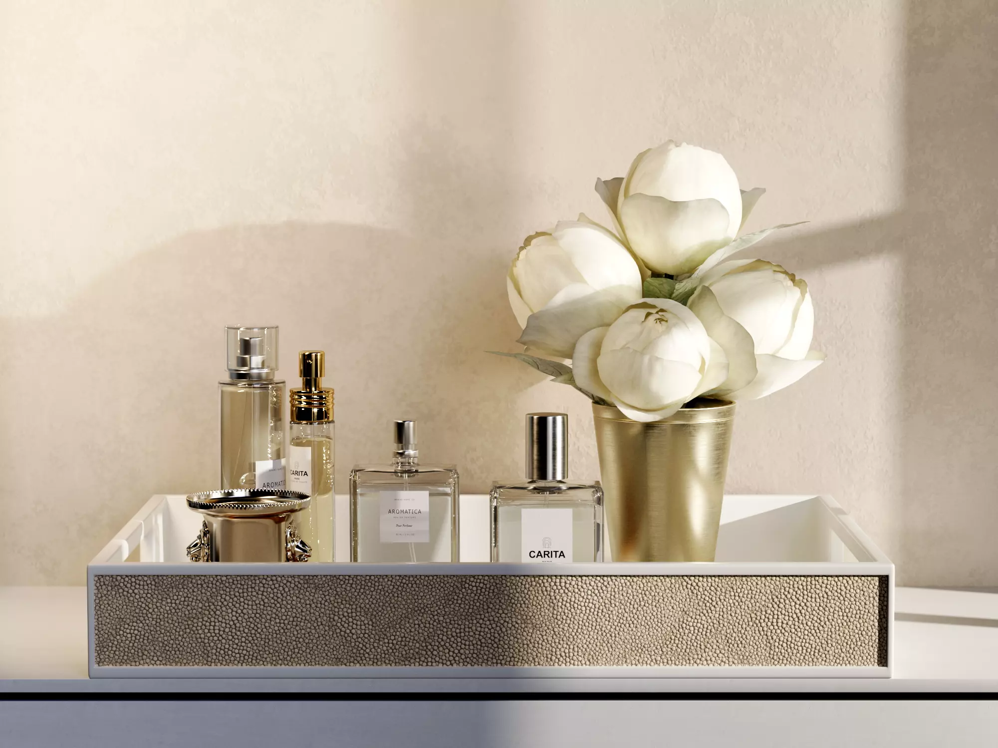 Composition Parfume Set 3D model_0