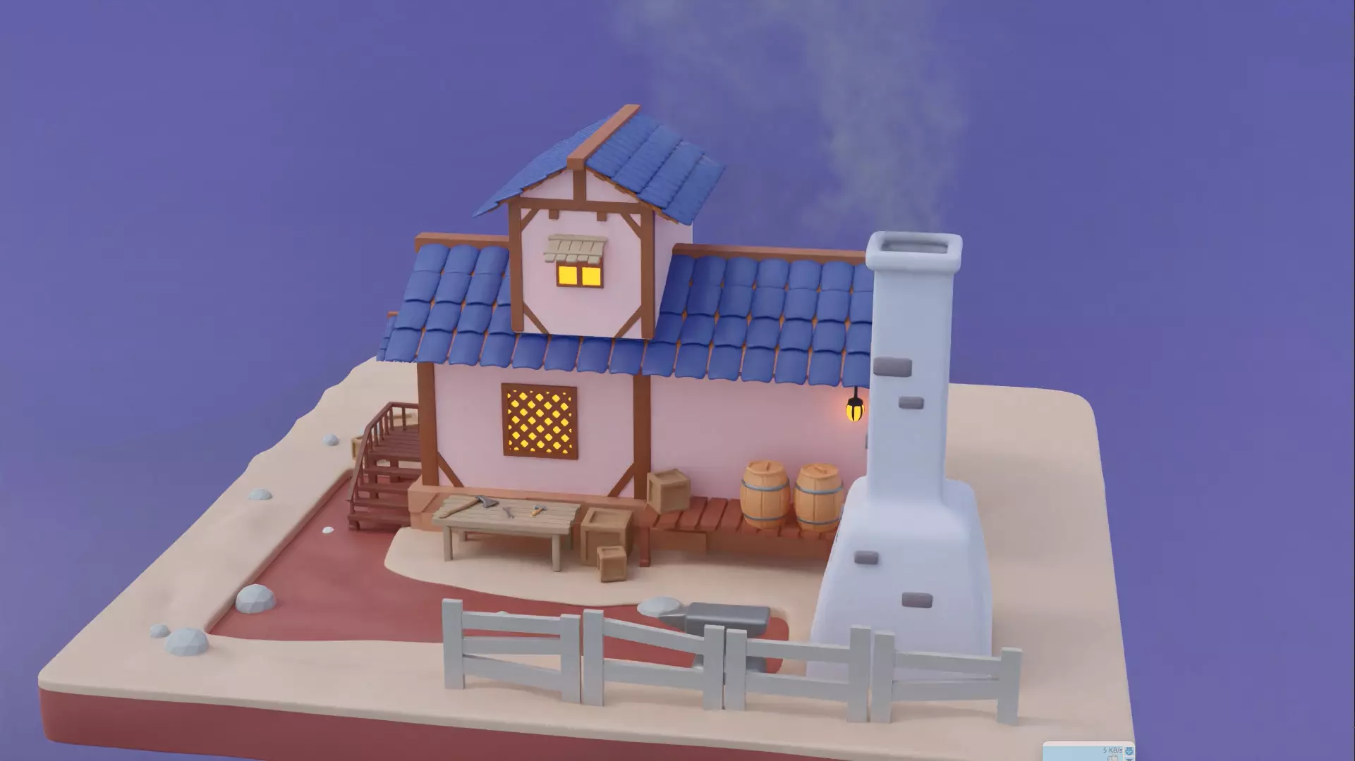 low poly 3D print model_0