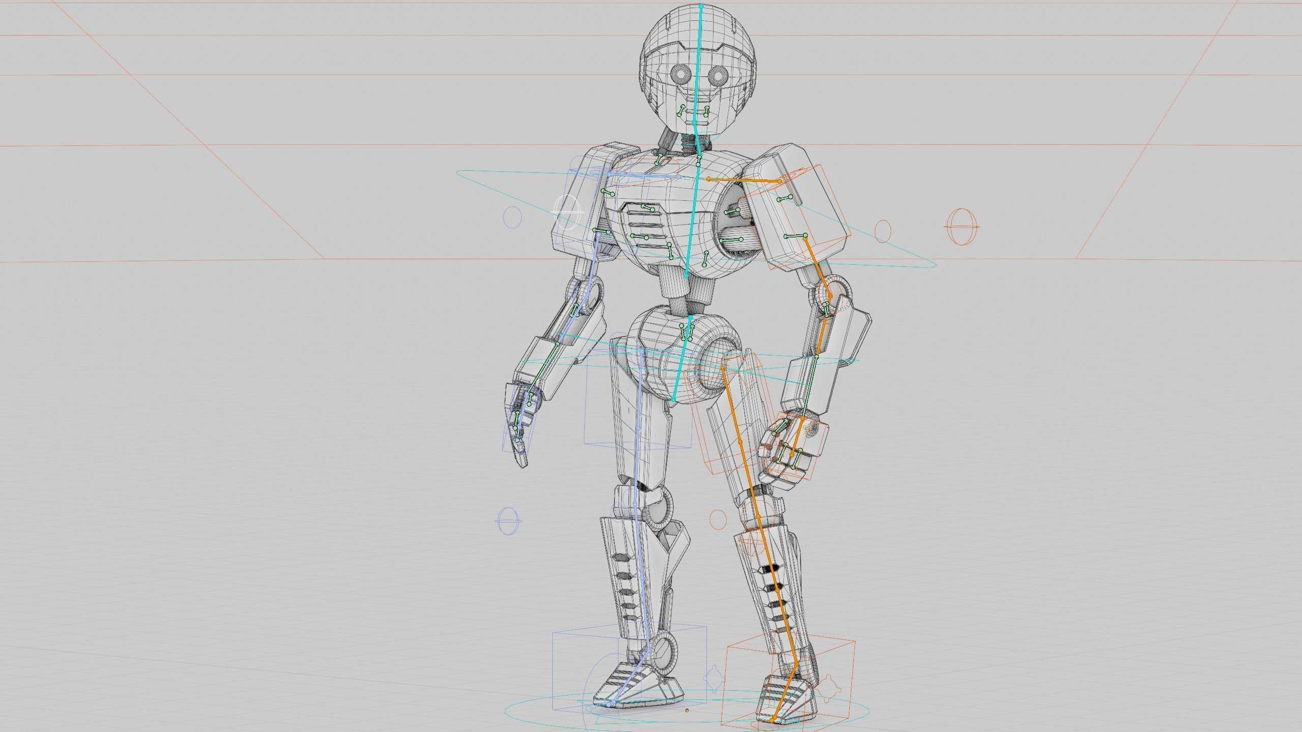 ANDROID V-2 Rigged for Unreal Engine - Unity - MIXAMO  3D model_40