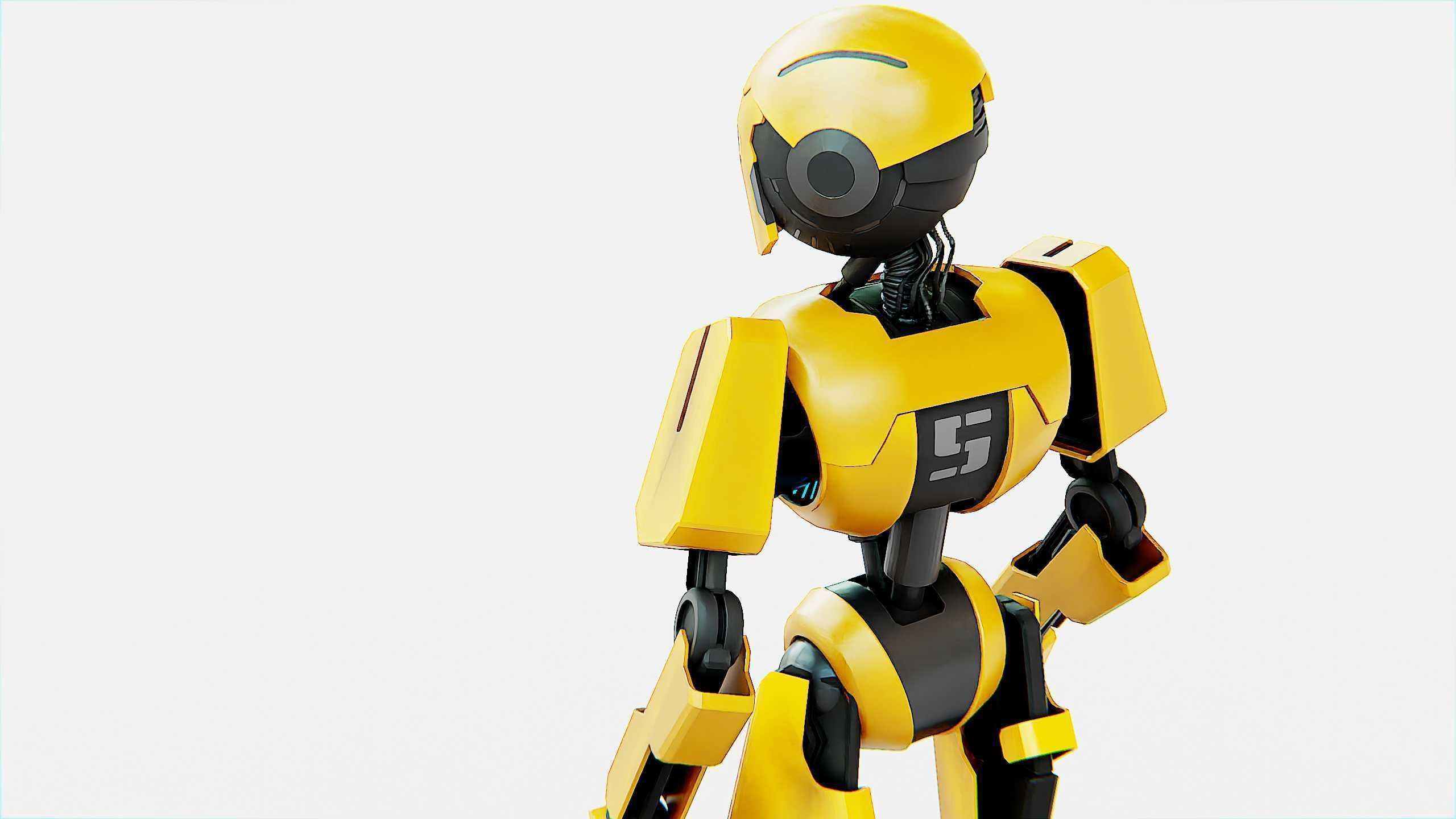 ANDROID V-2 Rigged for Unreal Engine - Unity - MIXAMO  3D model_26