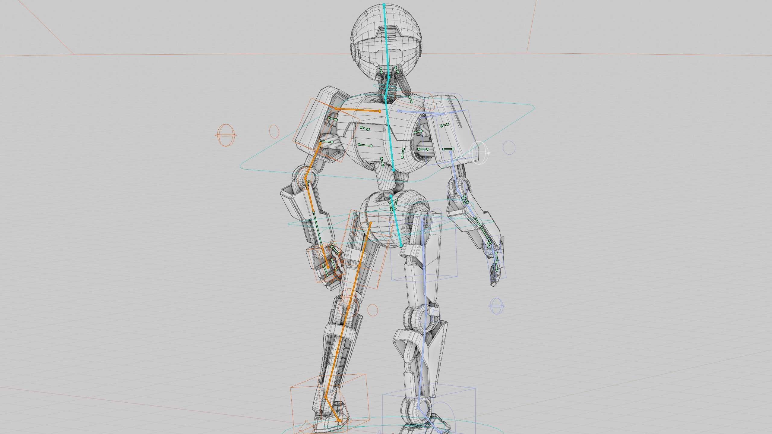 ANDROID V-2 Rigged for Unreal Engine - Unity - MIXAMO  3D model_41