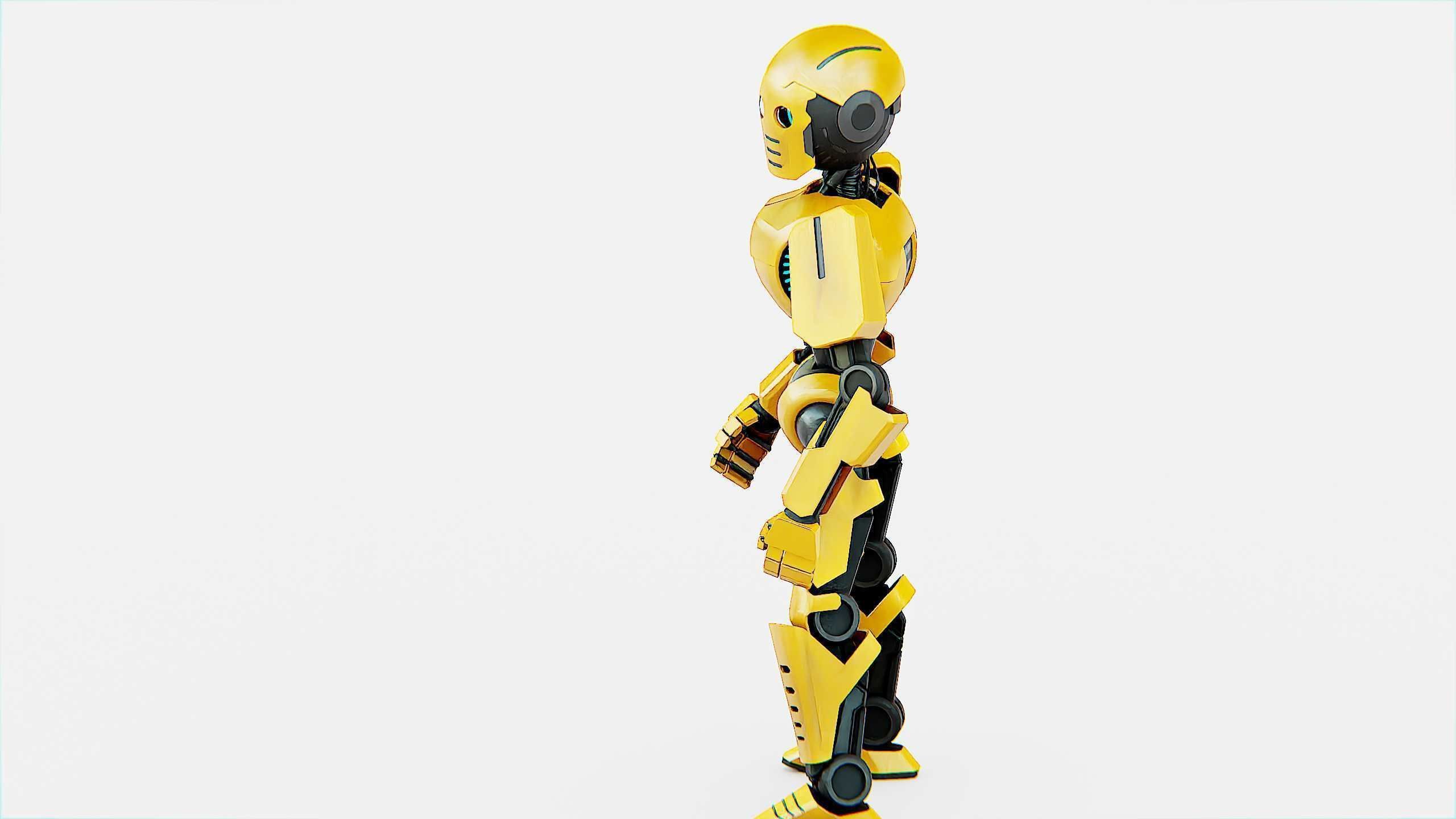 ANDROID V-2 Rigged for Unreal Engine - Unity - MIXAMO  3D model_19