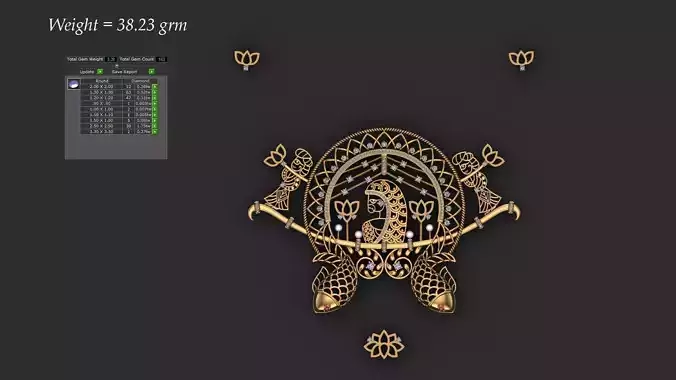 Indian culture Doli Necklace jewelry 3d work 3D print model