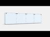 EKET Cabinet combination with feet Low-poly 3D model_1