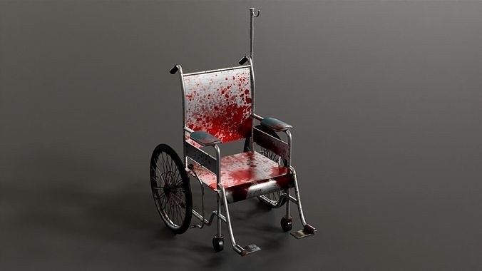 Wheelchair Game Assets item11 3D model